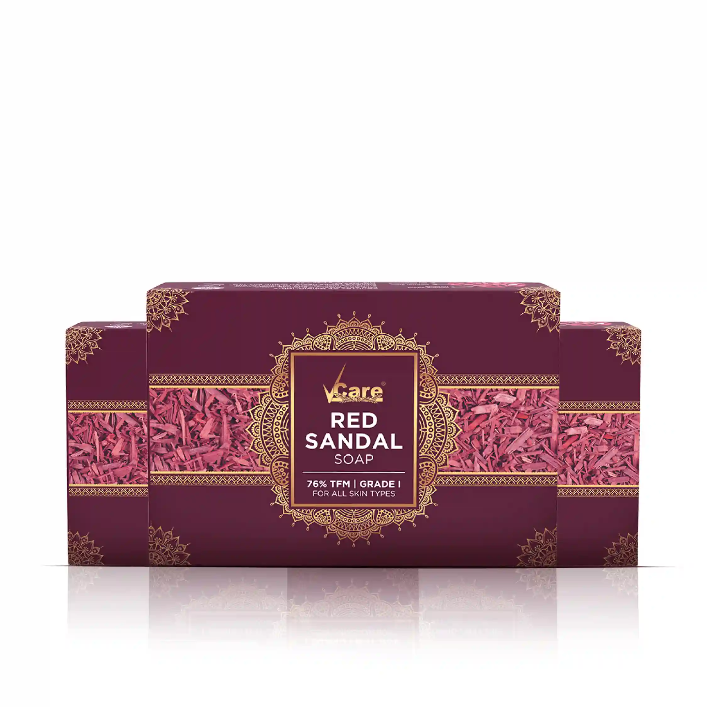 Red Sandal Soap – Spot-Banishing Radiance – Pack of 3